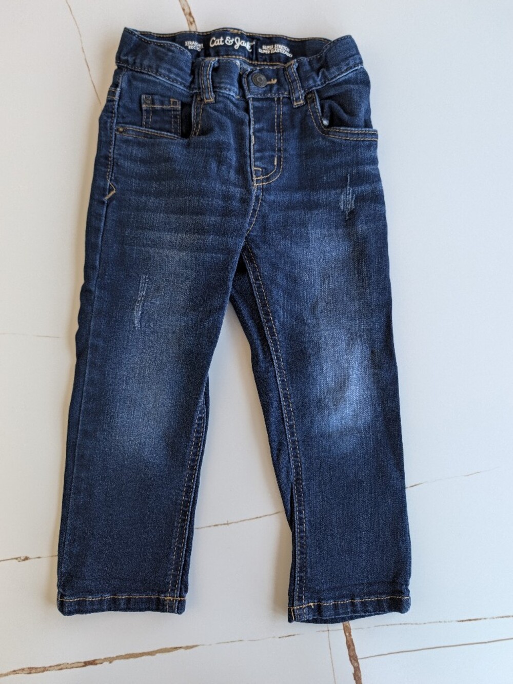 Cat & Jack Men's Dark Blue Skinny Jeans